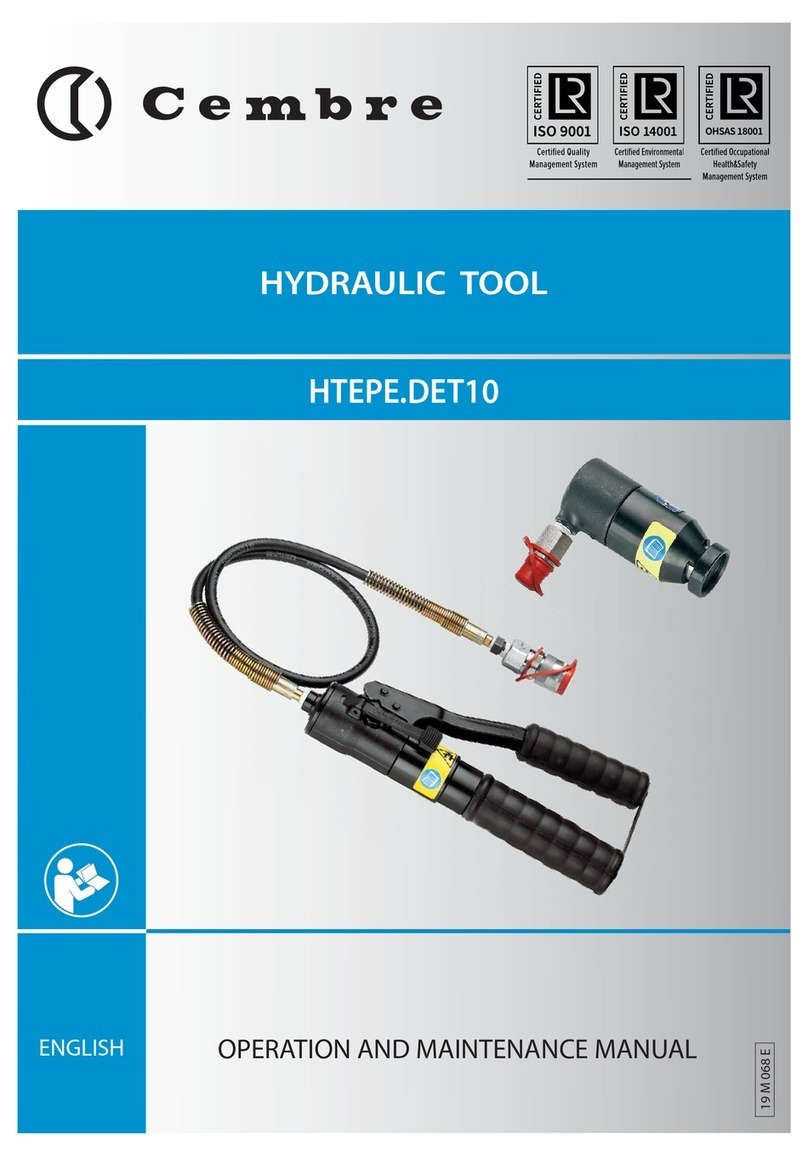Cembre HTEPE.DET10 User manual Cembre HTEPE.DET10 User manual