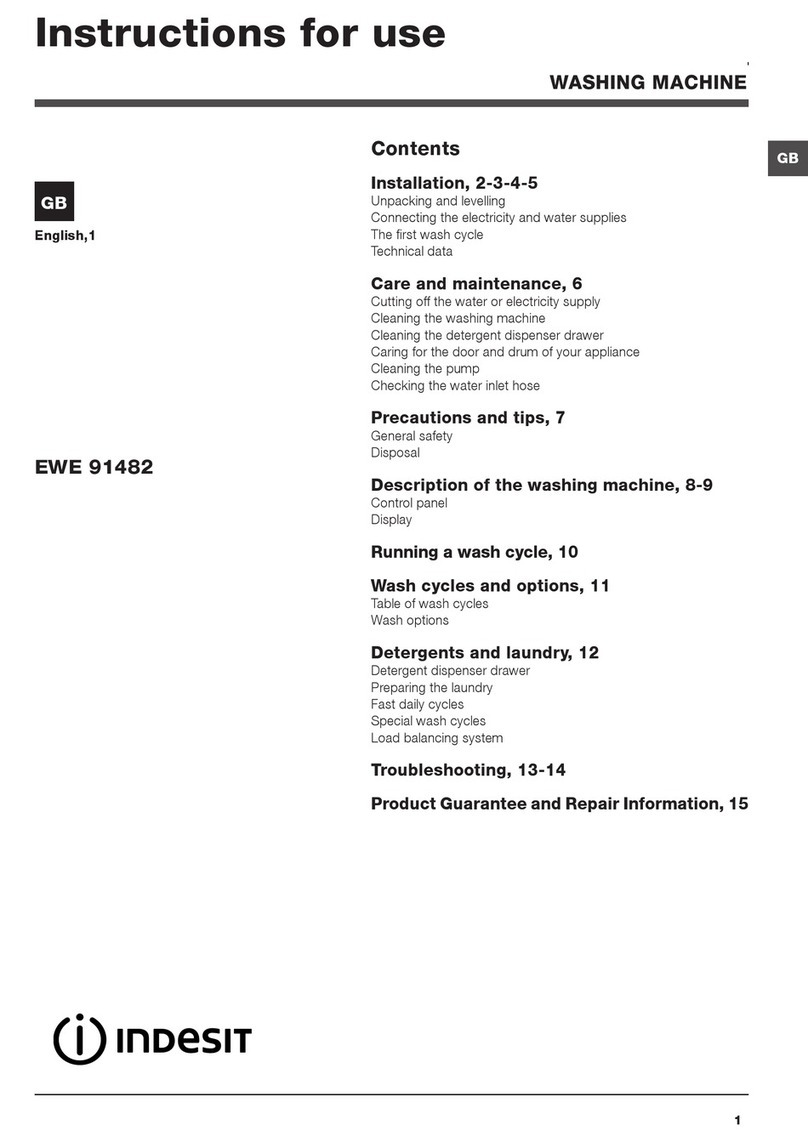 Indesit EWE 91482 User manual