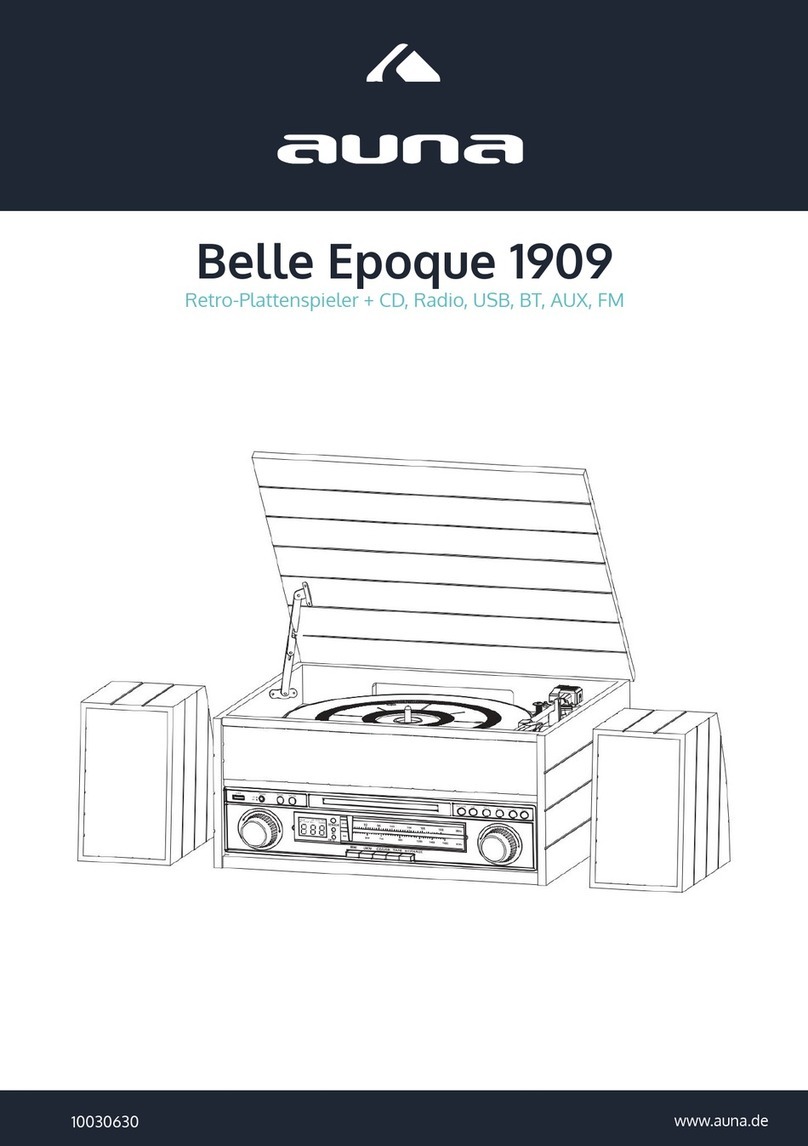 auna Belle Epoque 1909 User manual