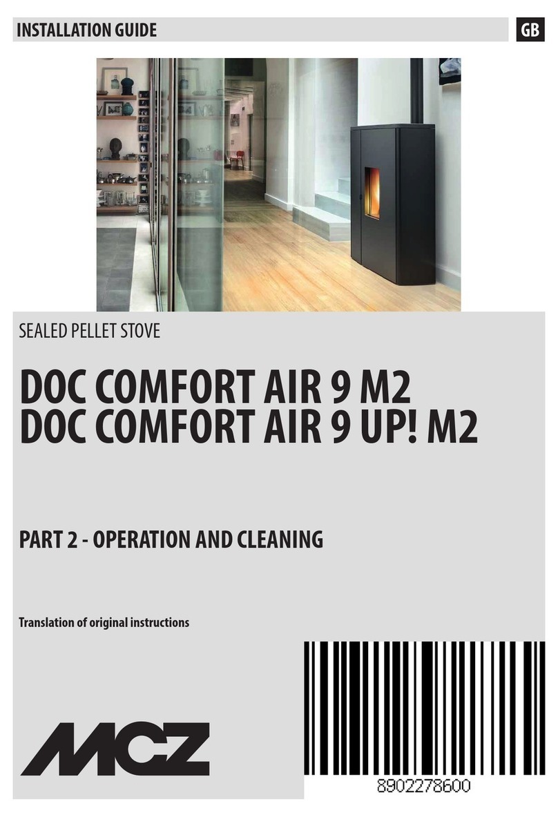 MCZ DOC COMFORT AIR 9 M2 installation guide