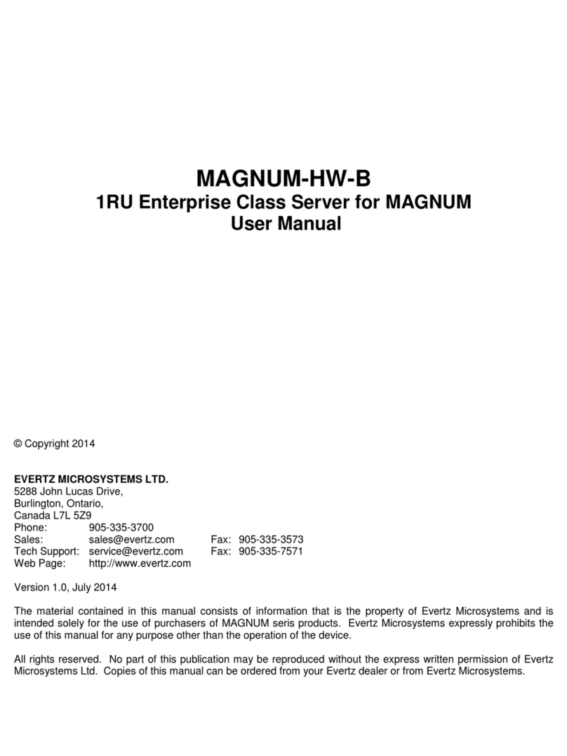 evertz MAGNUM-HW-B user manual