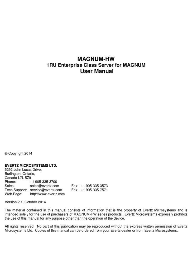 evertz MAGNUM-HW User manual