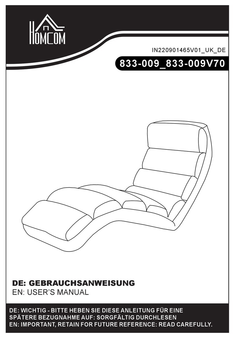 HOMCOM 833-009 User manual HOMCOM 833-009 User manual