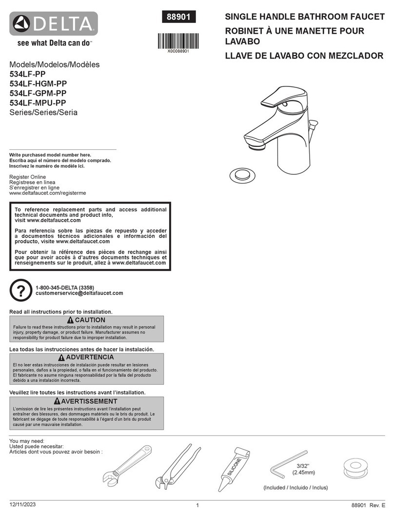 Delta 534LF-HGM-PP Series User manual