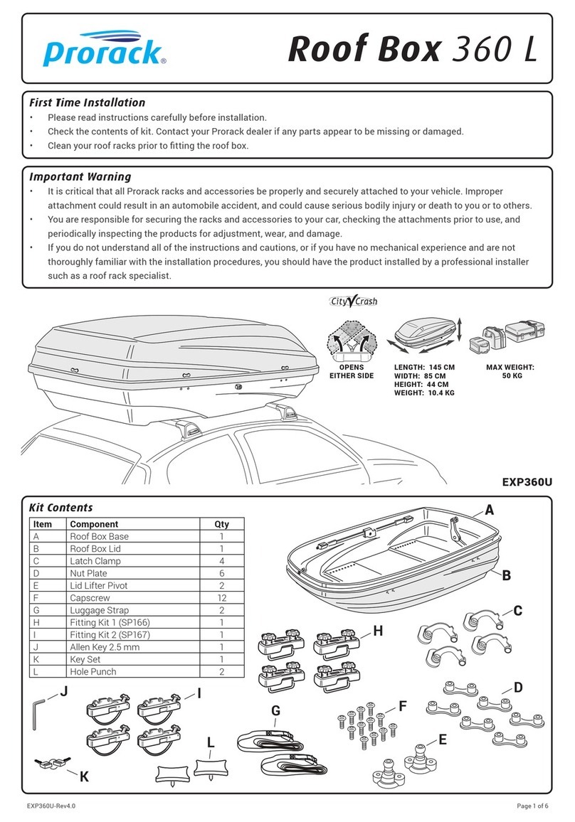 Prorack EXP360 manual