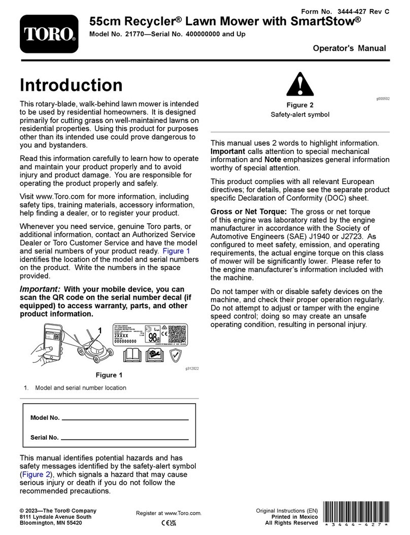 Toro 21770 User manual