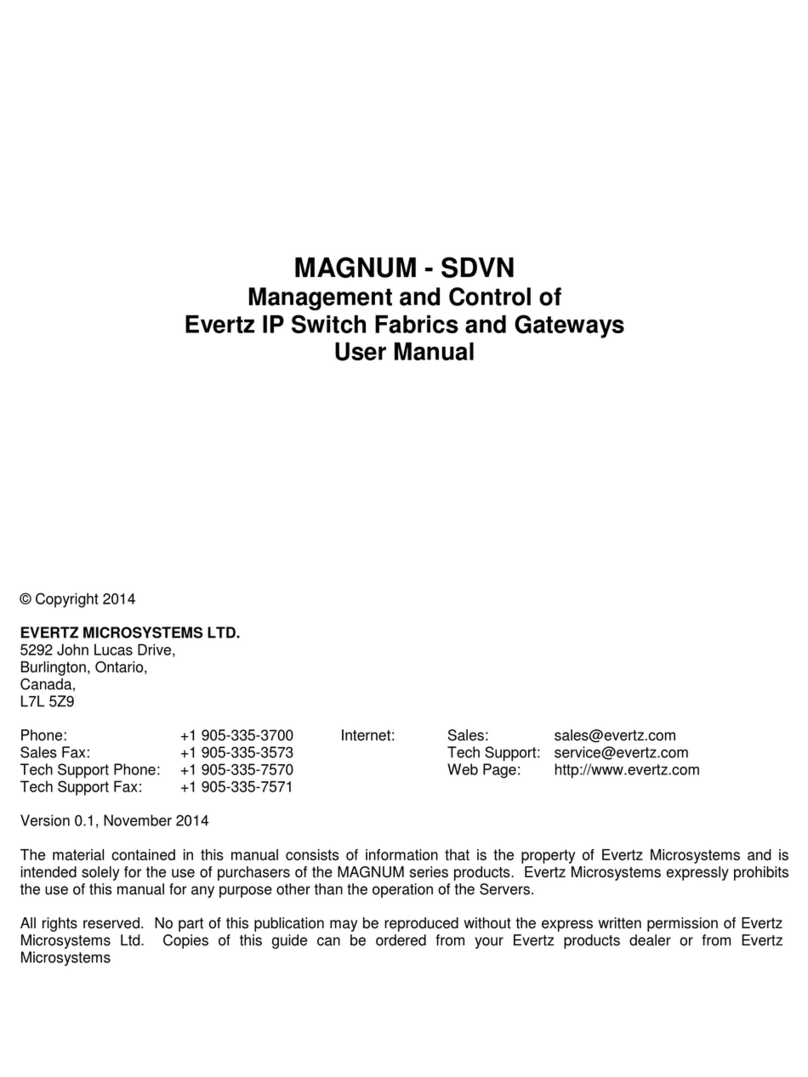 evertz MAGNUM-SDVN User manual