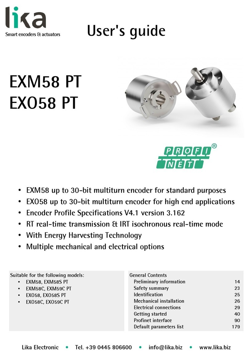Lika ROTACOD EXM58 Series user guide