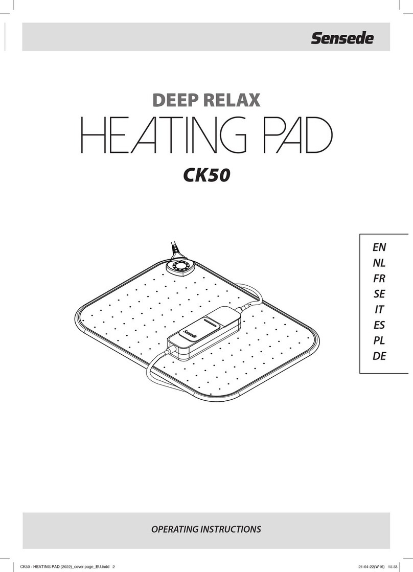 Sensede DEEP RELAX CK50 operating instructions