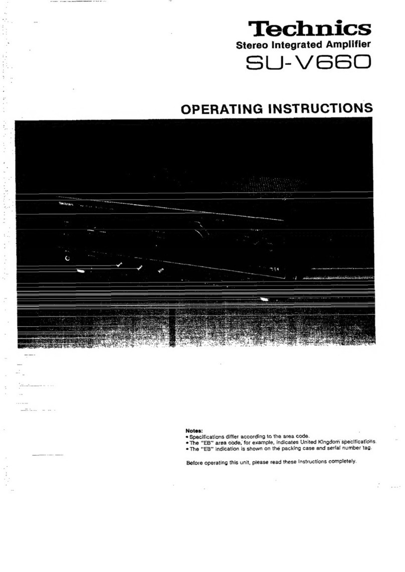 Technics SU-V660 User manual Technics SU-V660 User manual