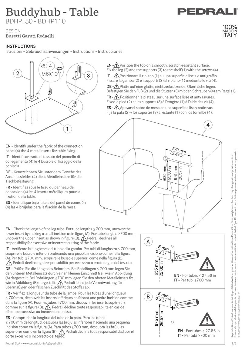 Pedrali BDHP 50 instructions