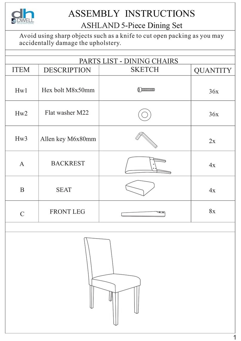 Dwell ASHLAND Assembly instructions