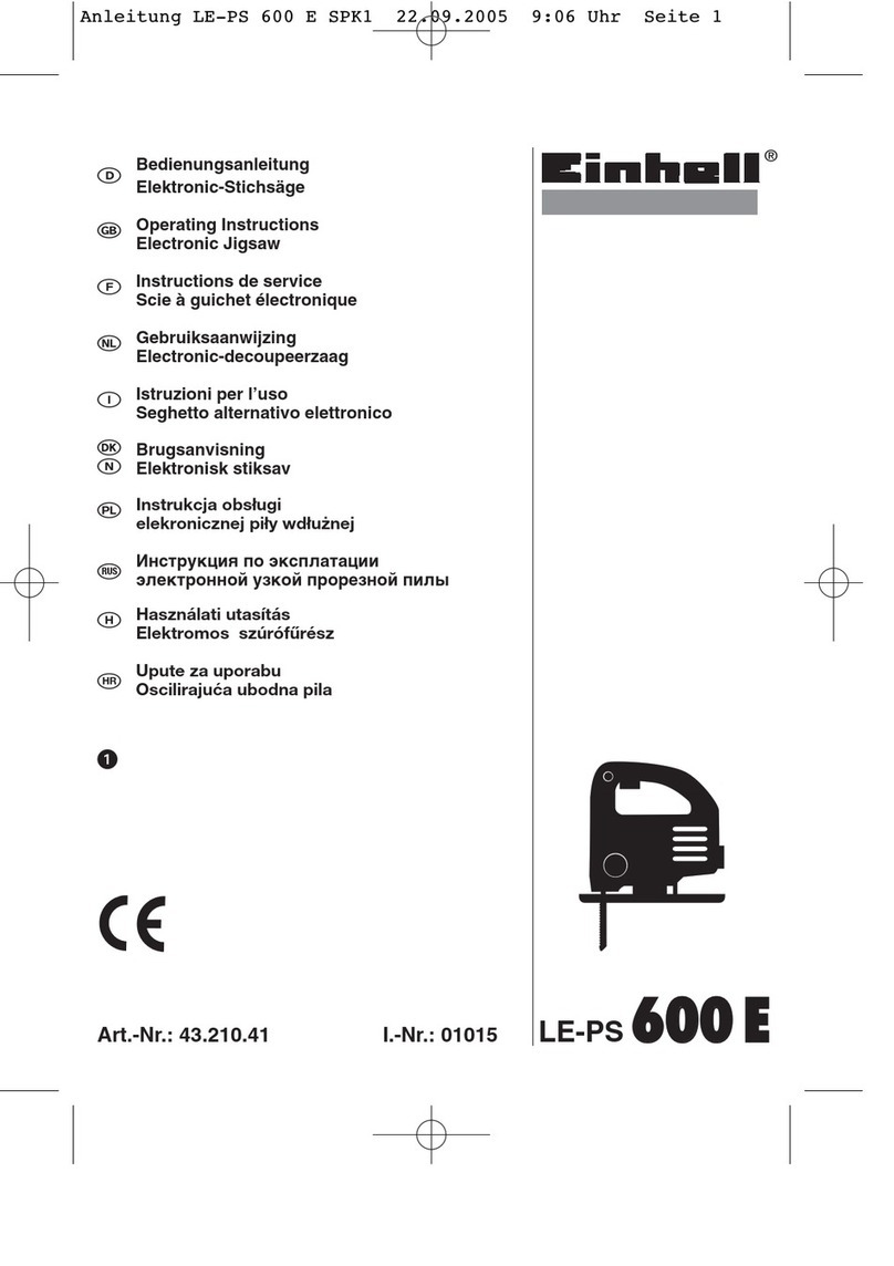 EINHELL LE-PS 600E User manual