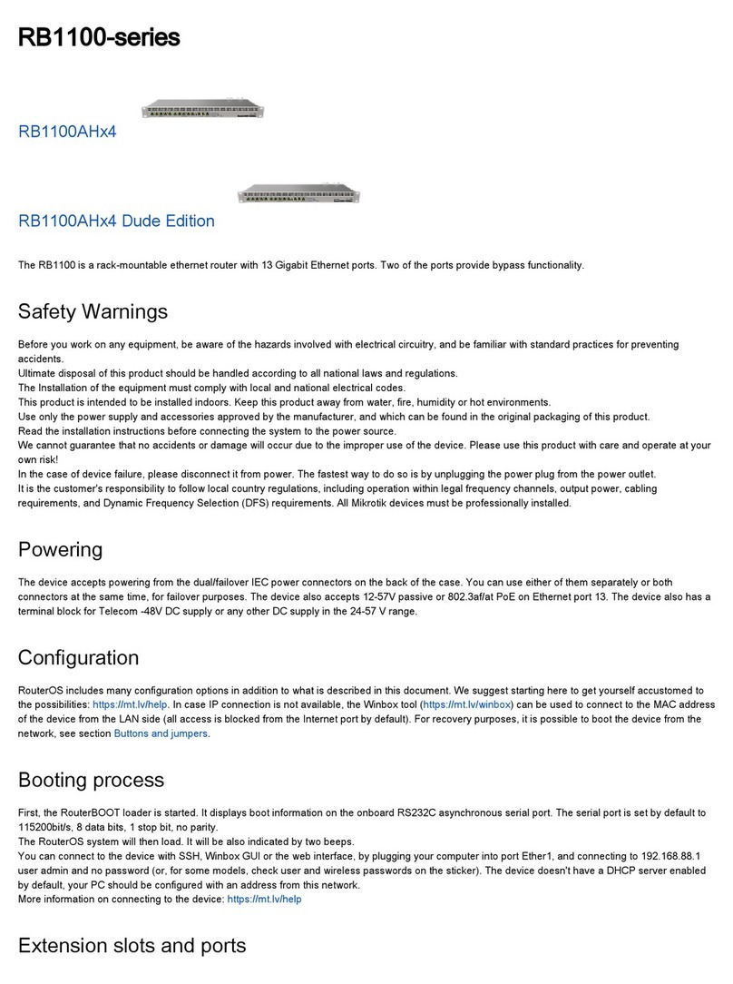 MikroTik RB1100AHx4 User manual