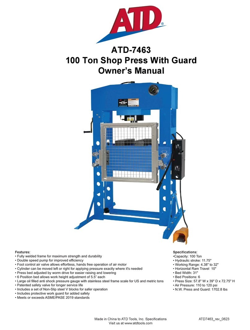 ATD Tools ATD-7463 owner's manual