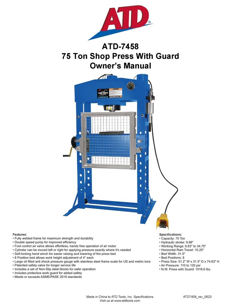 ATD Tools ATD-7458 owner's manual
