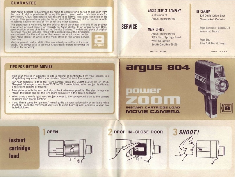 Argus 804 User manual