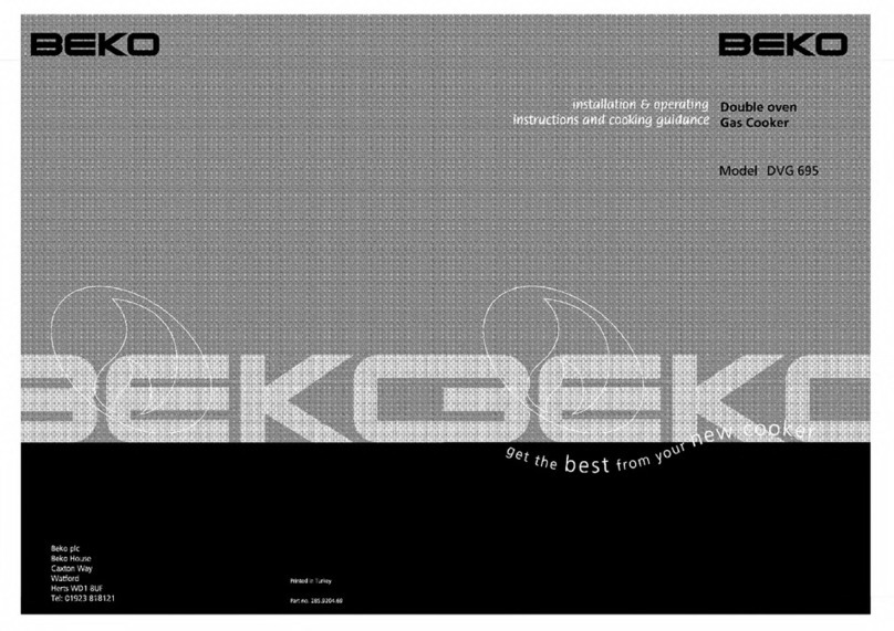 Beko DVG 695 User manual