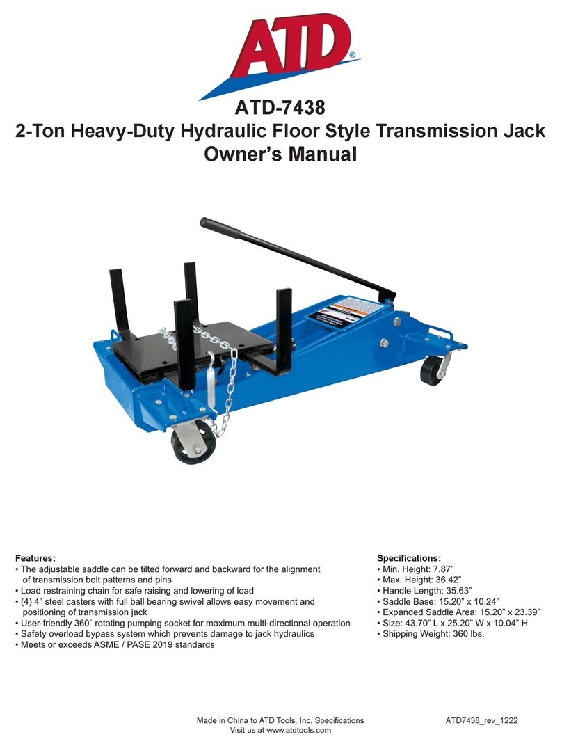 ATD Tools ATD-7438 owner's manual
