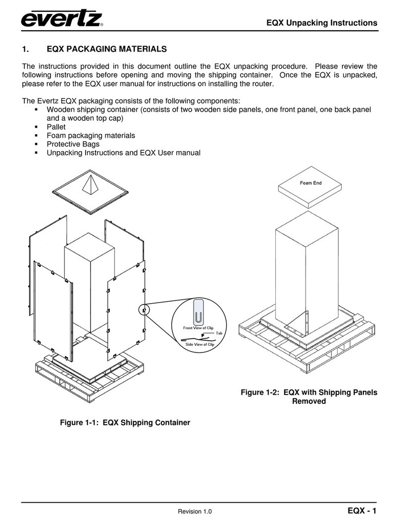 evertz EQX unpacking instructions evertz EQX unpacking instructions
