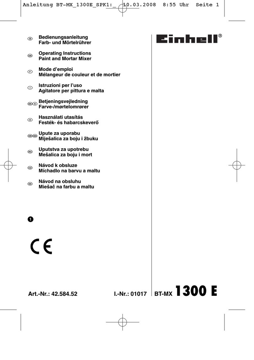 EINHELL BT-MX 1300 E User manual