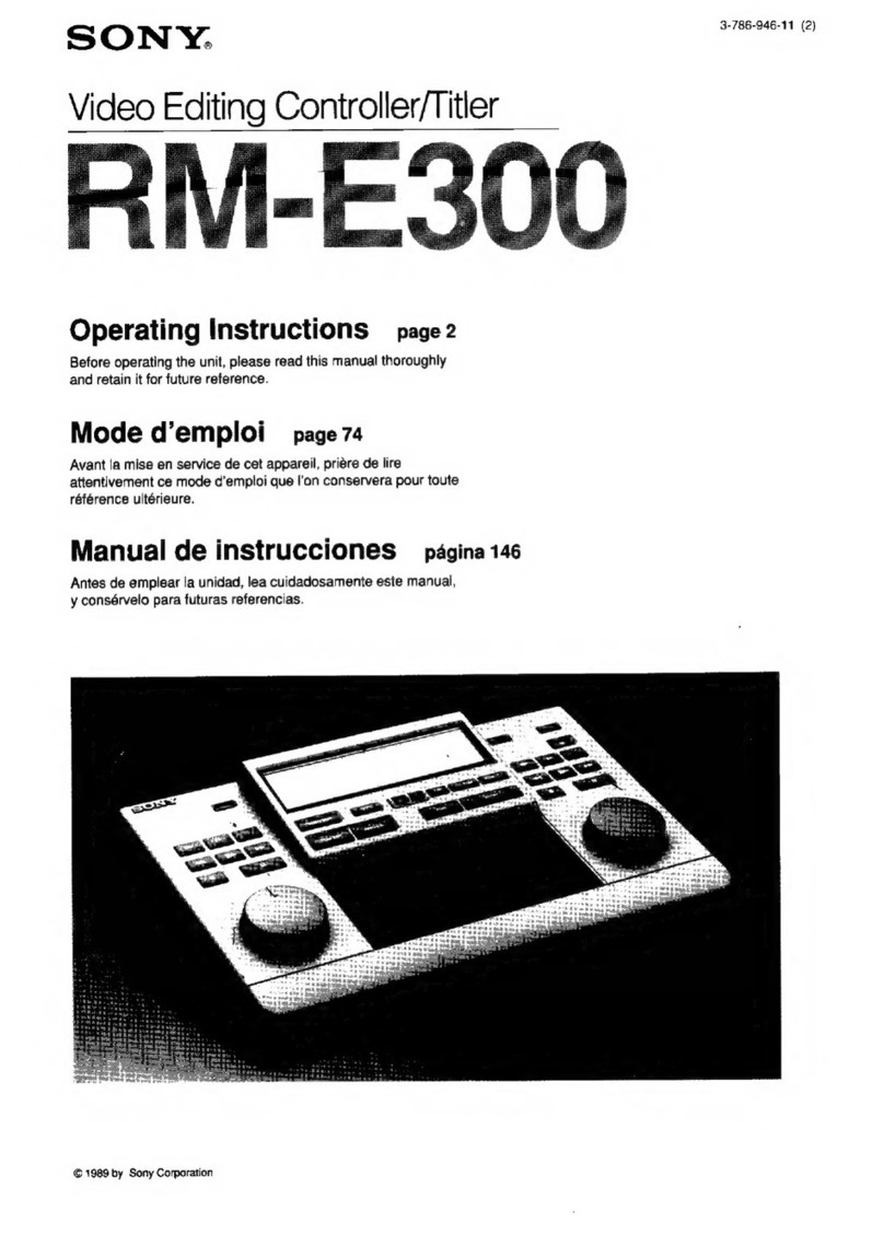 Sony RM-E300 User manual