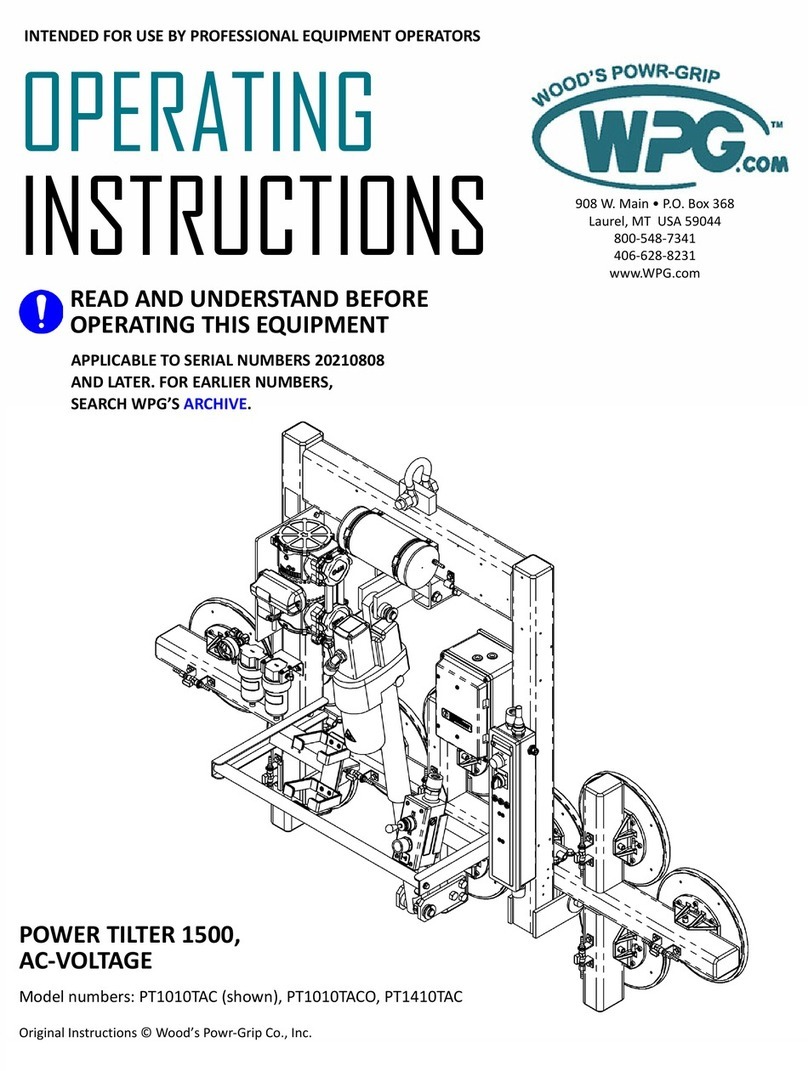 WPG PT1010TAC User manual
