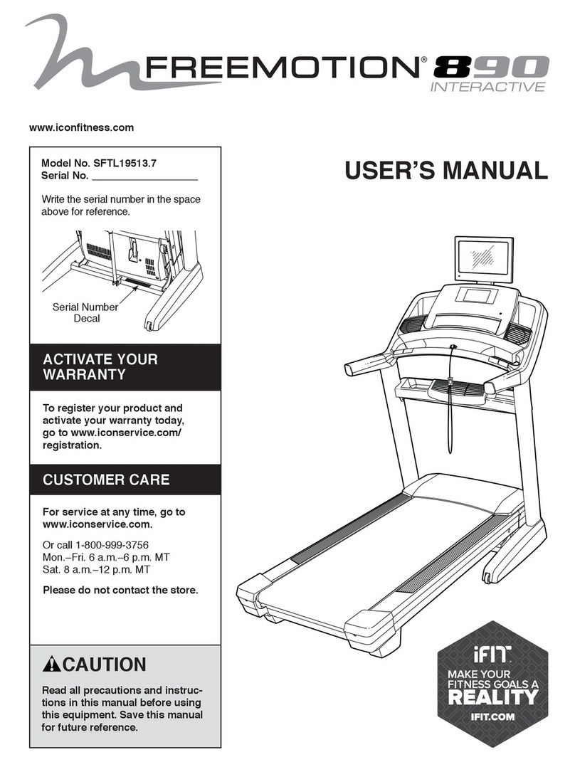 ICON Health & Fitness FREEMOTION 890 INTERACTIVE user manual ICON Health & Fitness FREEMOTION 890 INTERACTIVE user manual