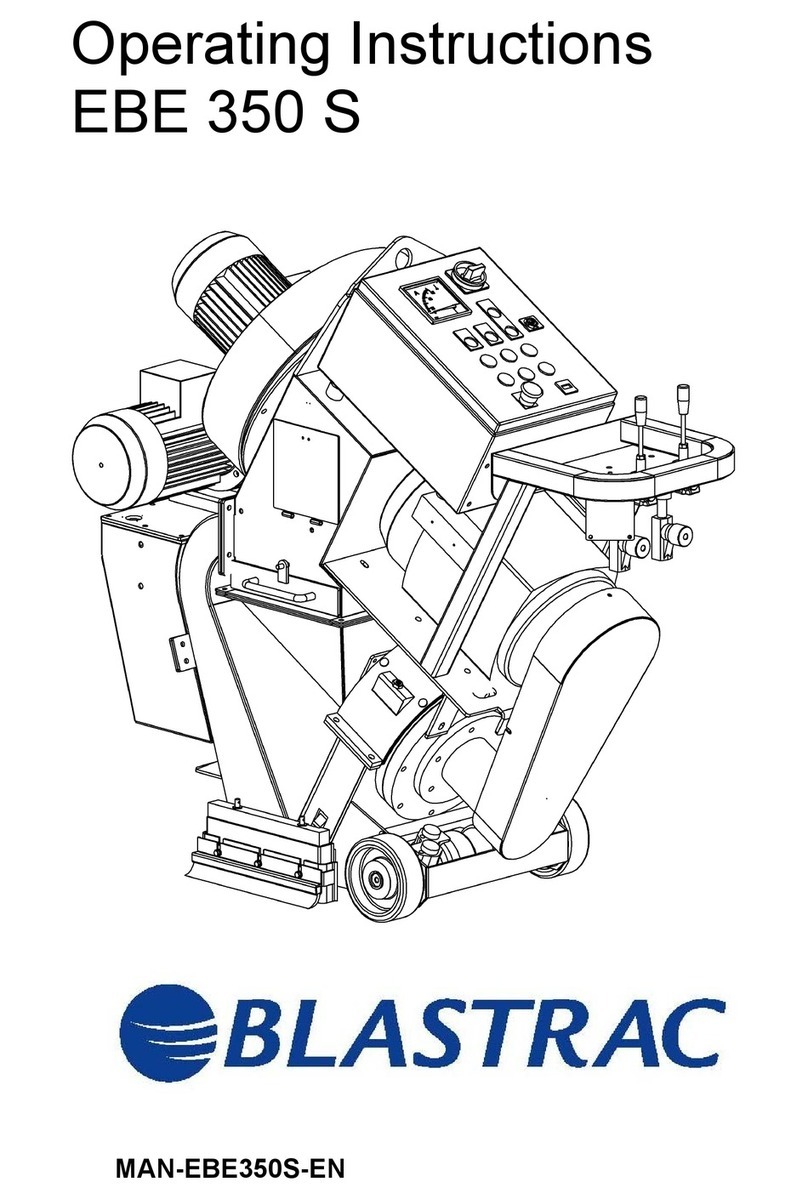 Blastrac EBE 350 S operating instructions