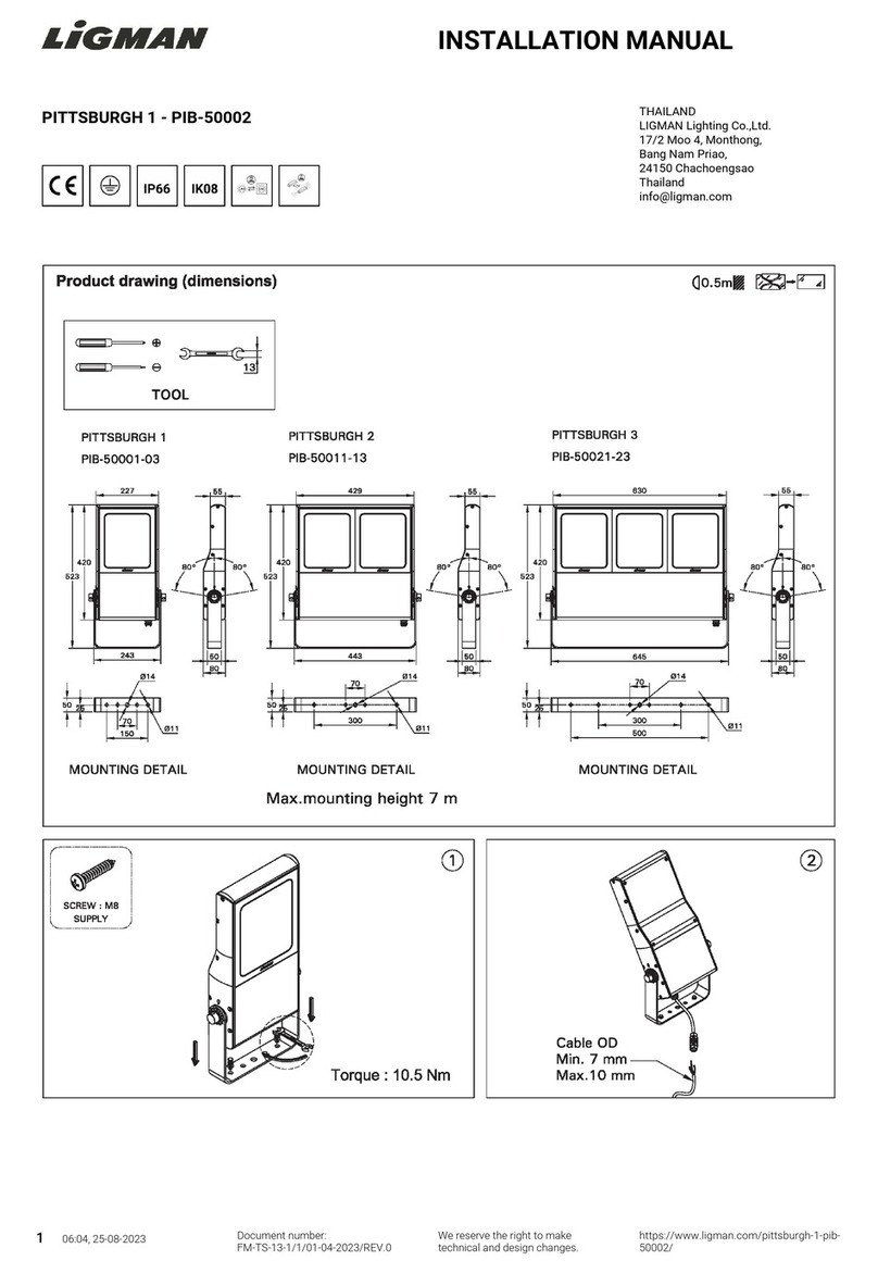 LIGMAN PIB-50002 instruction manual