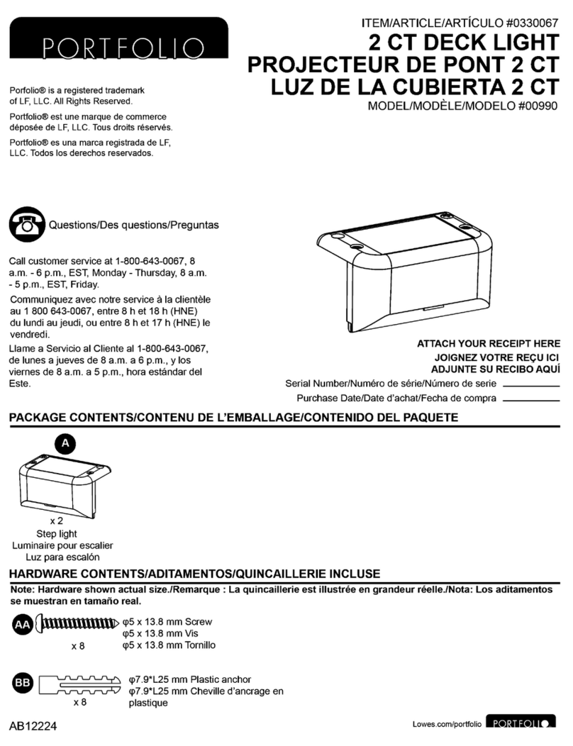 Portfolio 00990 manual
