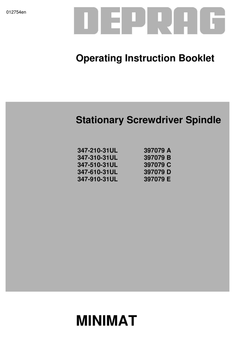 Deprag MINIMAT 347-210-31UL User manual