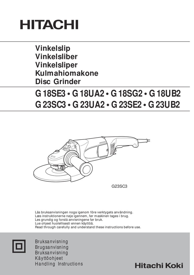 Hitachi Koki G 18UA2 User manual