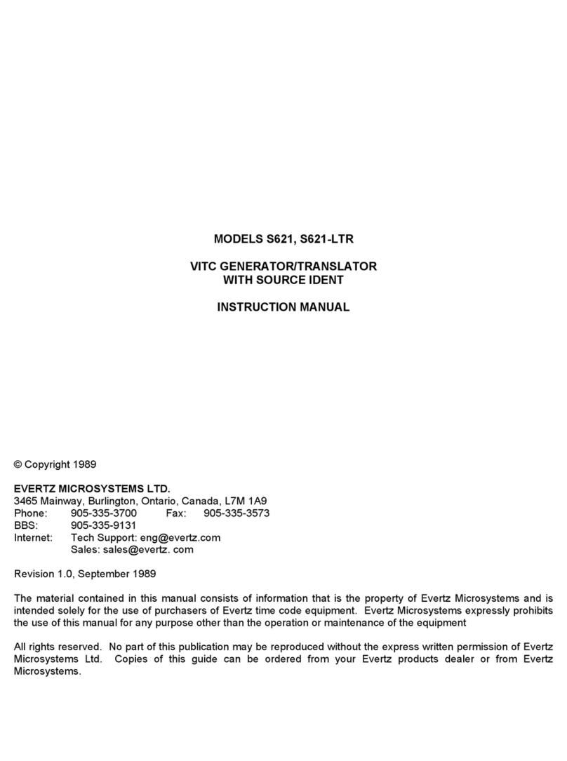 evertz S621 instruction manual evertz S621 instruction manual