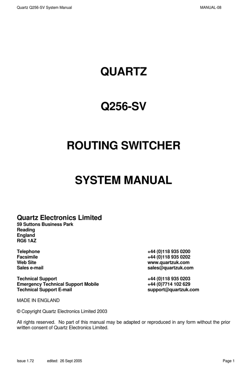 Quartz Q256-SV User guide