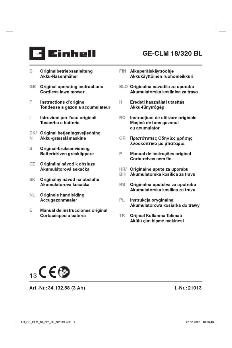 EINHELL GE-CLM 18/320 BL User manual
