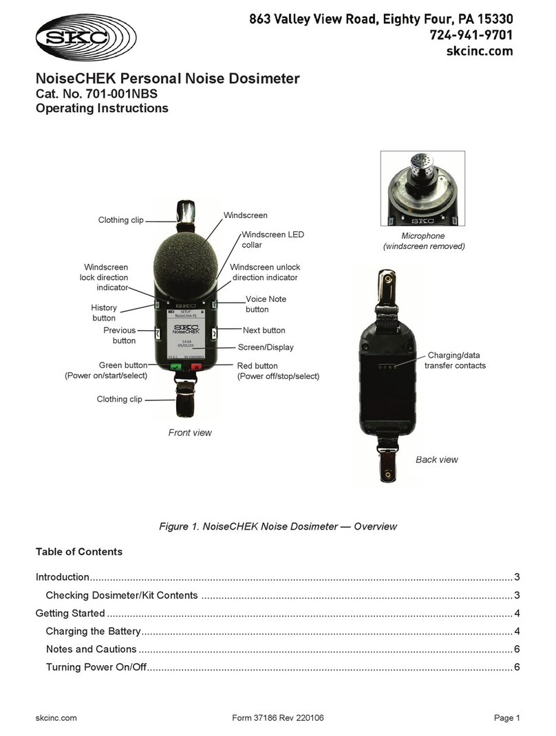 SKC 701-001NBS operating instructions