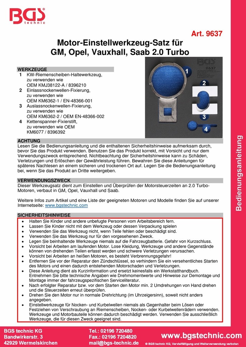 BGS technic 9637 User manual BGS technic 9637 User manual