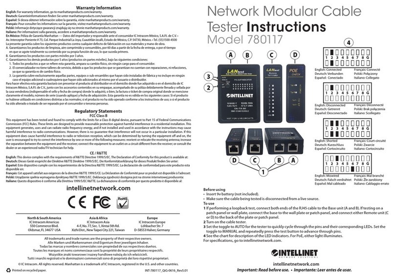 Intellinet 780117 instructions
