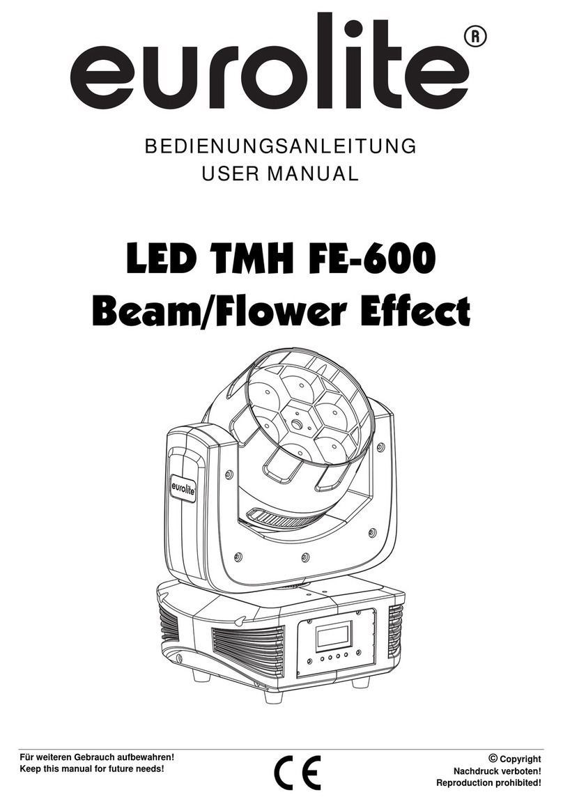 EuroLite LED TMH FE-600 Beam/Flower Effect user manual