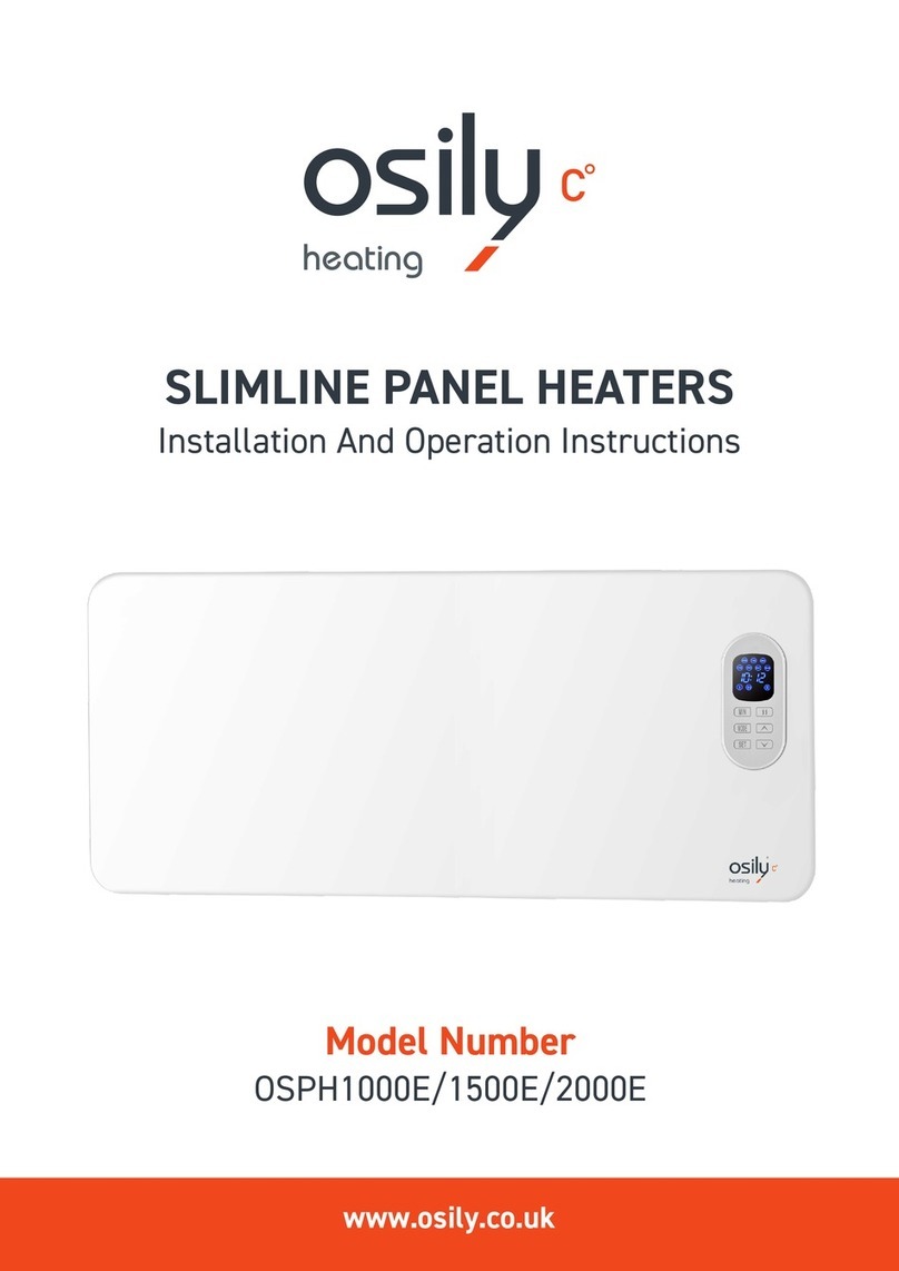 osily OSPH1000E Assembly, installation and operation instructions