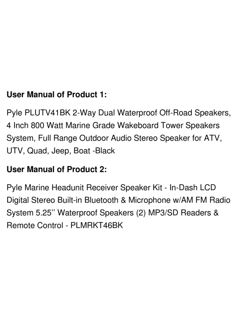 Pyle PLUTV41BK User manual