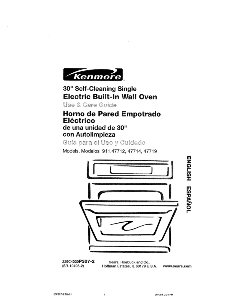 Kenmore 911.47712 Use & care guide