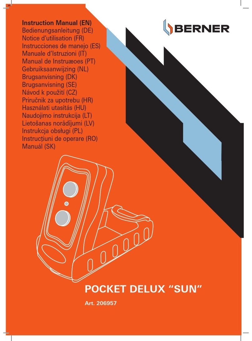 Berner POCKET DELUX SUN User manual