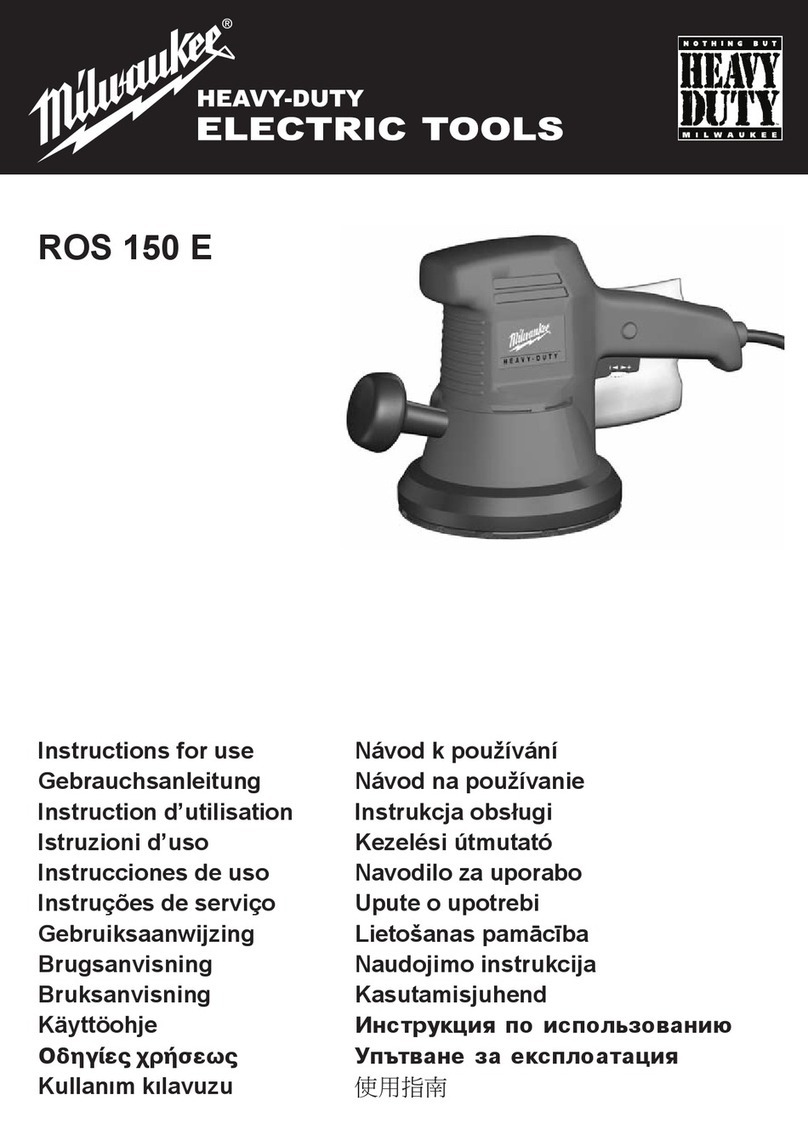 Milwaukee ROS 150 E Instructions for use