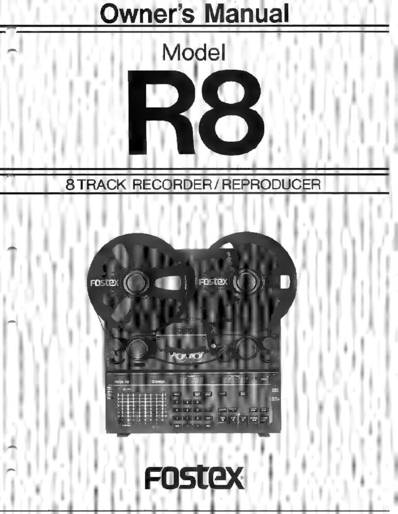 Fostex R8 owner's manual
