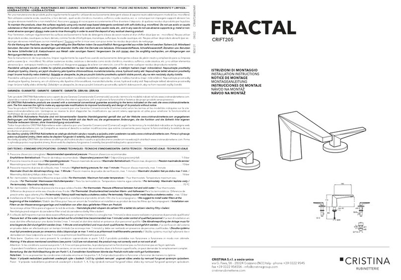 CRISTINA FRACTAL CRIFT205 User manual