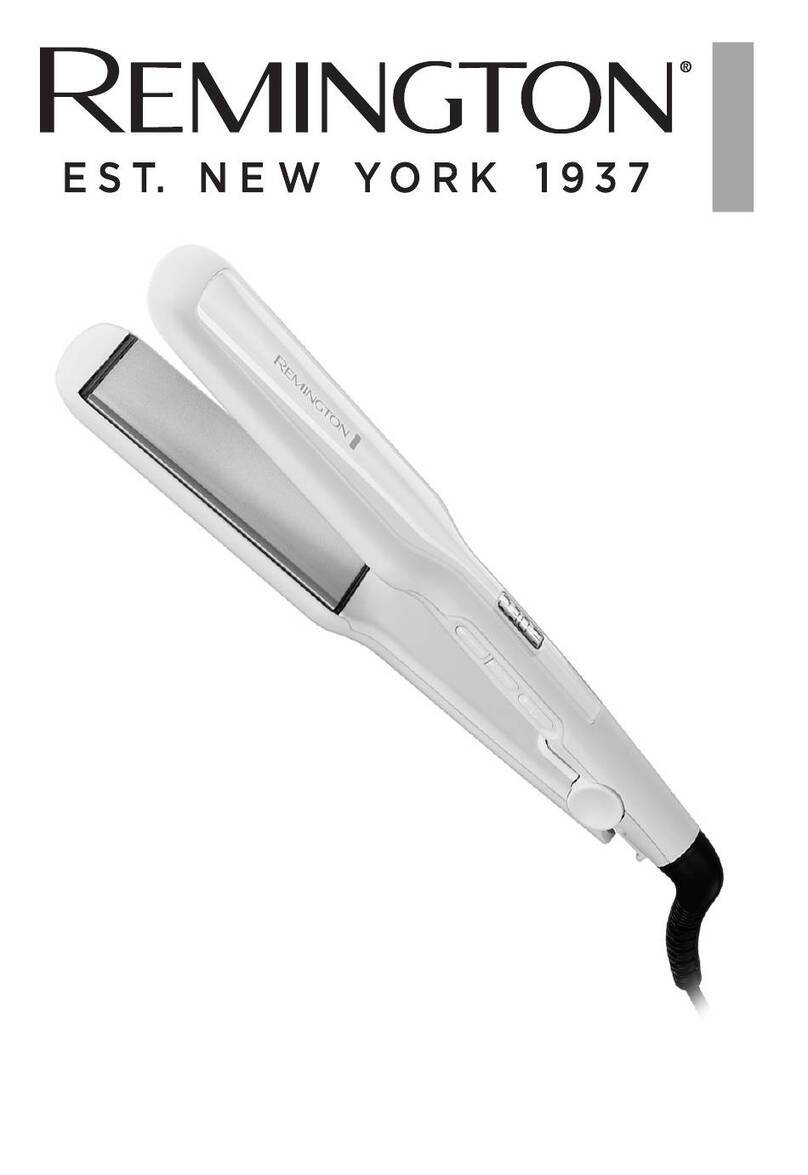 Remington Pro-Ceramic Extra Wide Straightener manual