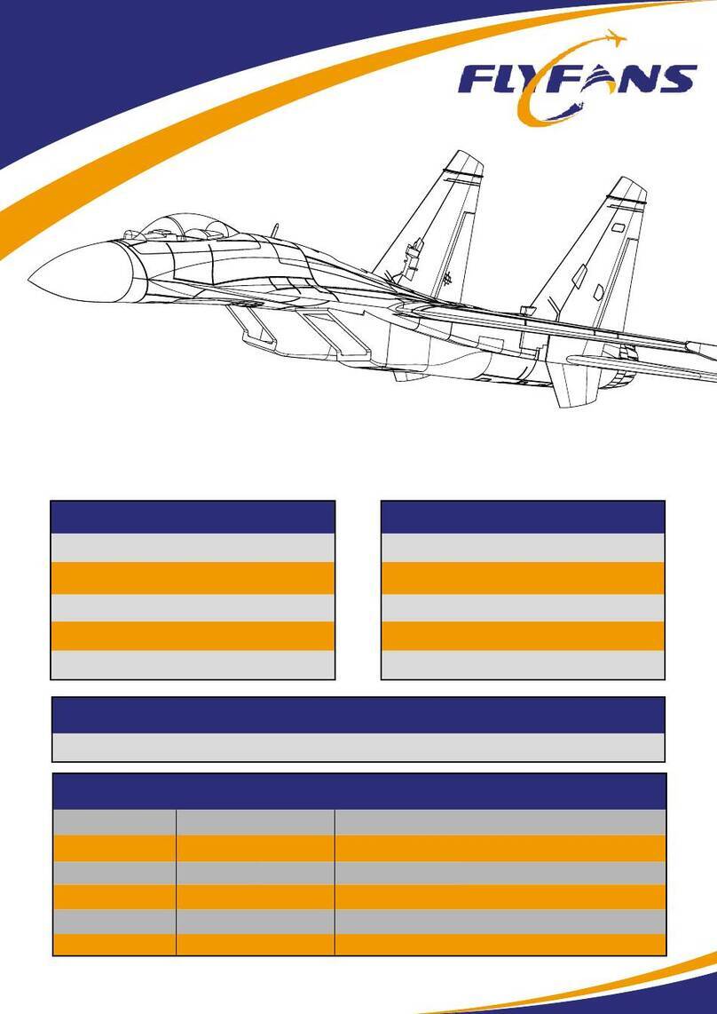 FLYFANS SUKHOI SU-27 FLANKER quick start guide