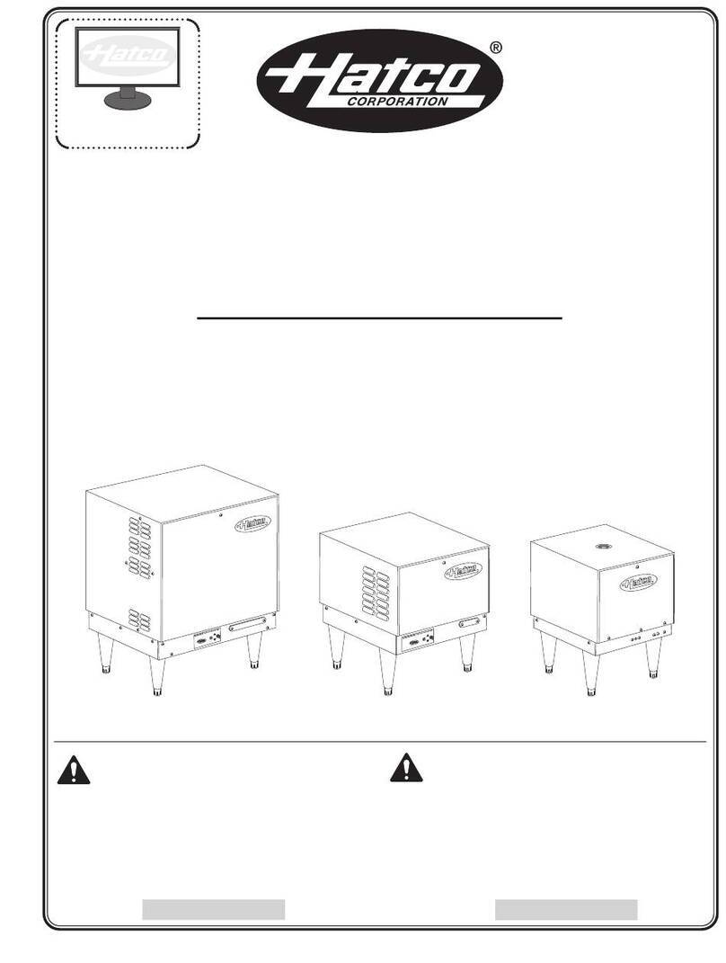 Hatco Imperial Series User manual